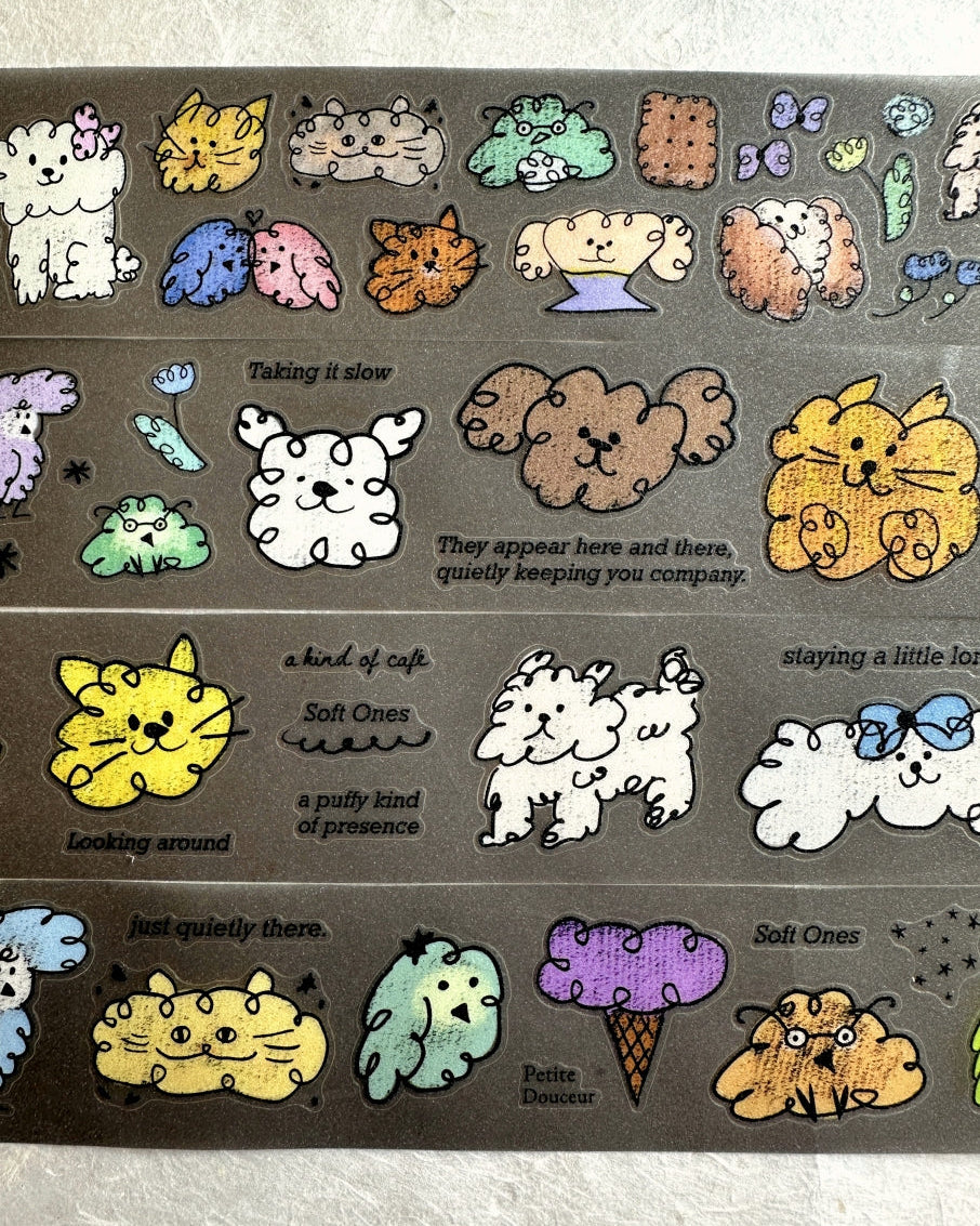 A Kind of Café - Soft Ones kiss-cut PET tape SAMPLES