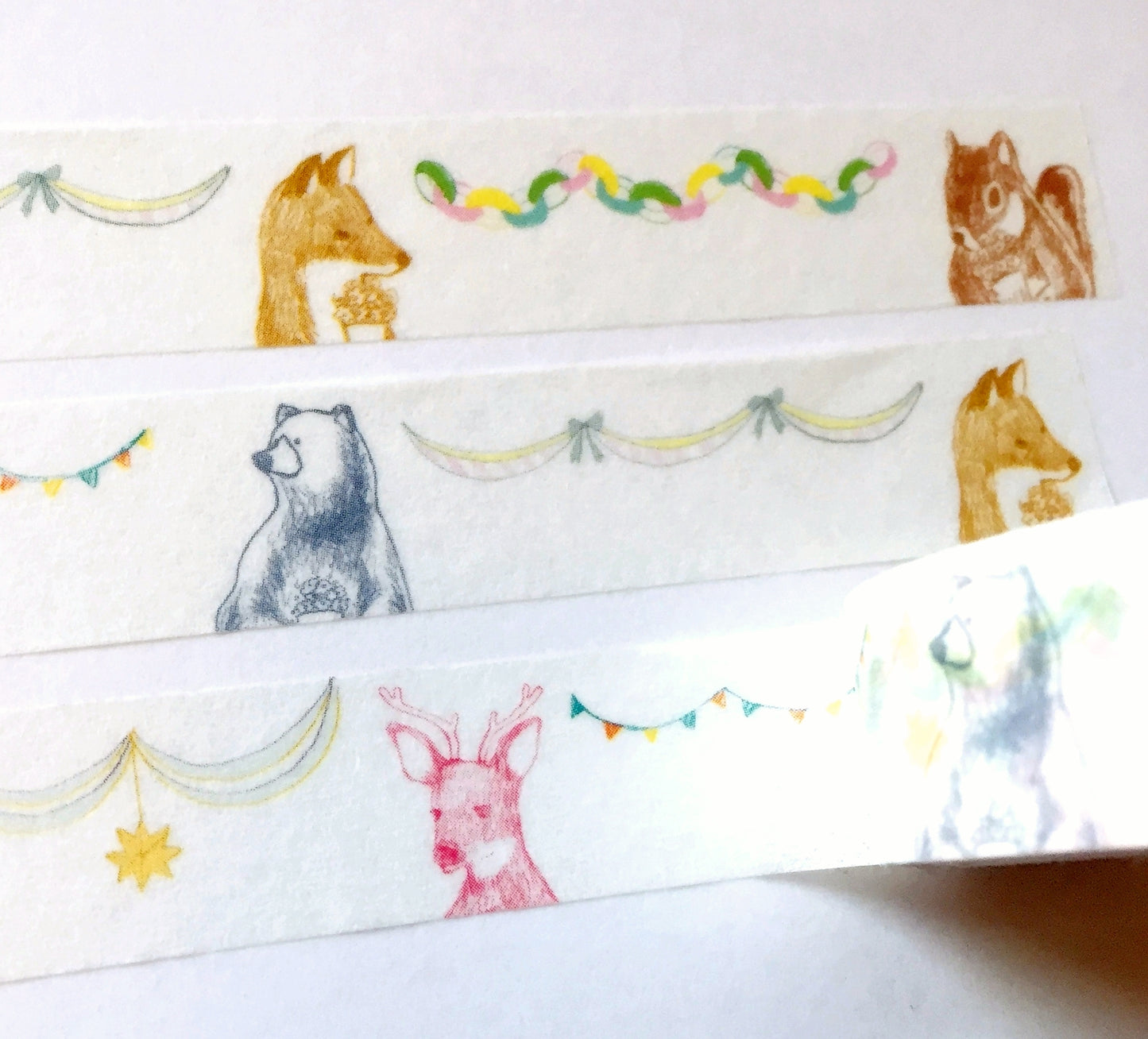 Green Flash - animal banners washi tape SAMPLES