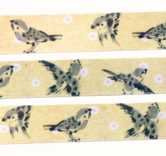 Atelier Noir - Sparrow Japanese washi tape SAMPLES