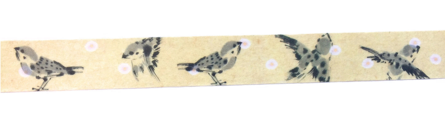 Atelier Noir - Sparrow Japanese washi tape SAMPLES