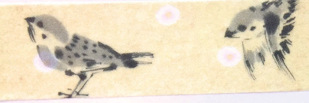 Atelier Noir - Sparrow Japanese washi tape SAMPLES