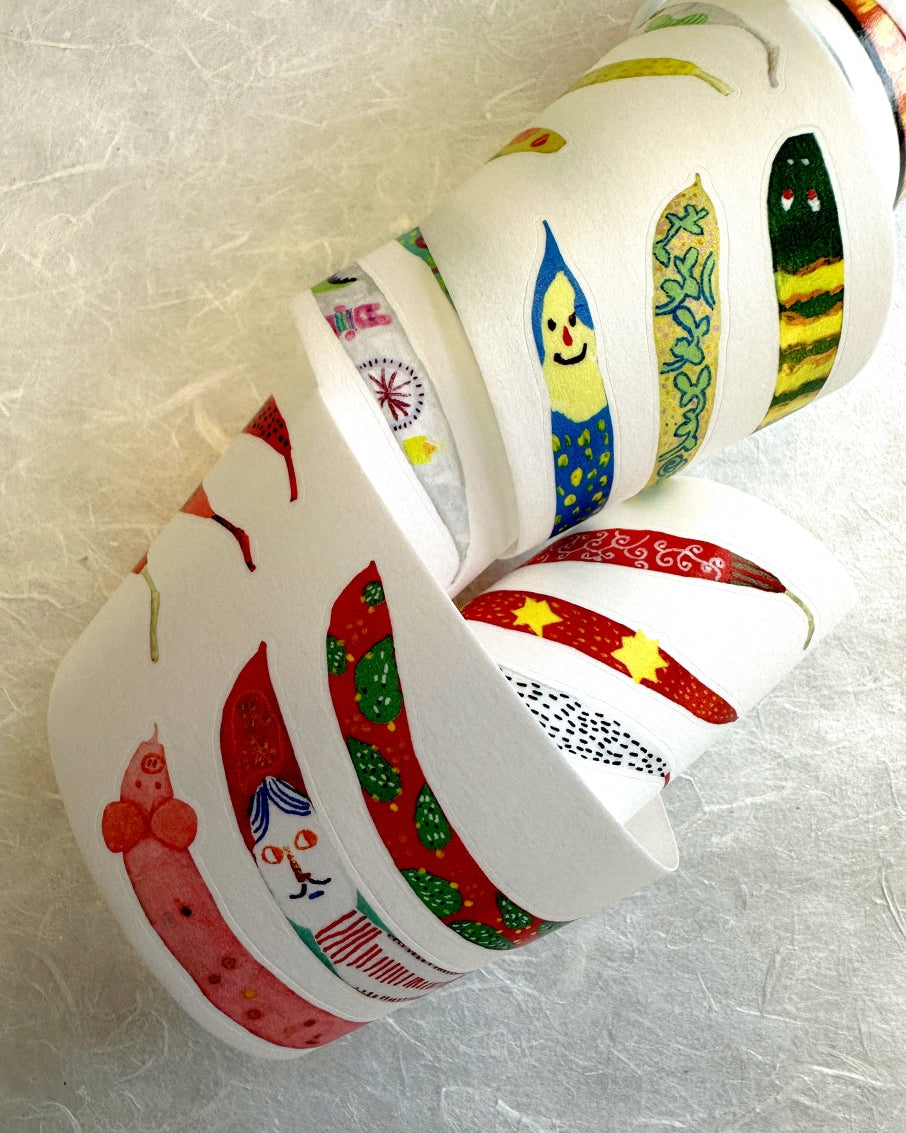 A Small Sand Dune - Peapod kiss-cut washi tape SAMPLES