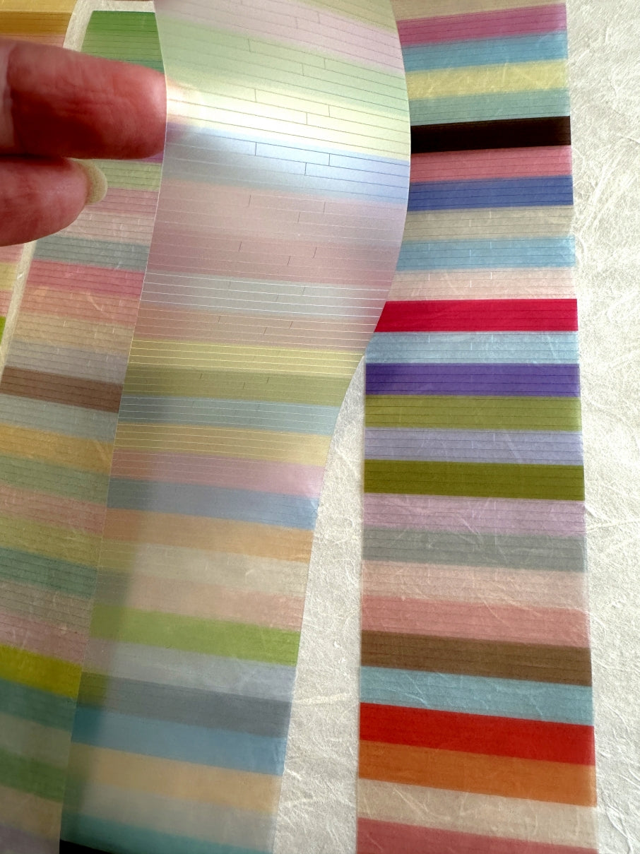 A Small Sand Dune - Rectangle (highlighter lines) kiss-cut PVC tape SAMPLES