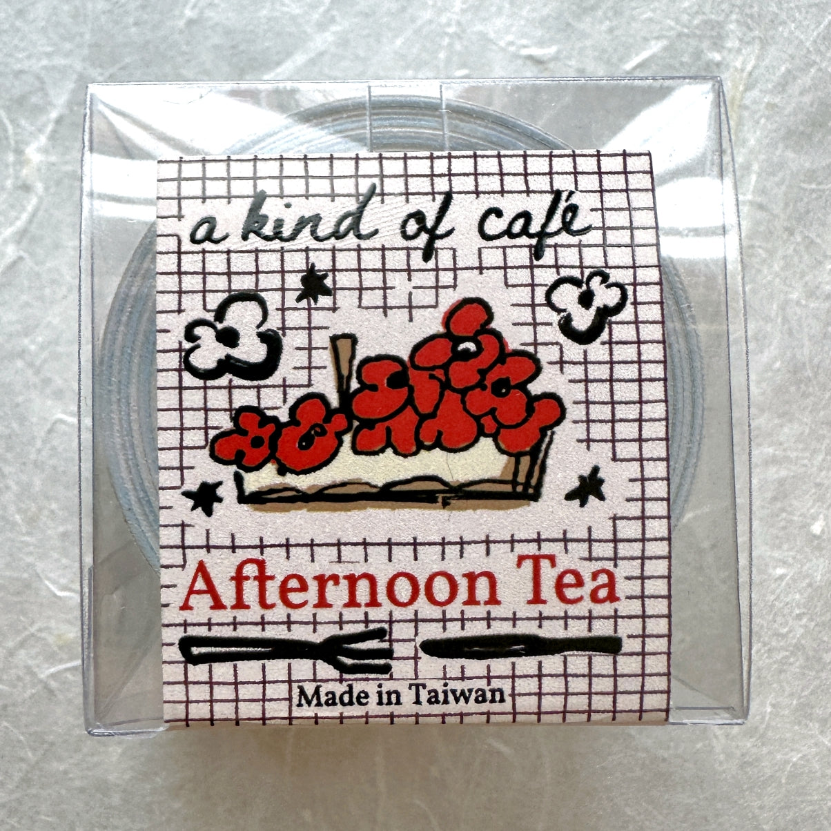 A Kind of Café - Afternoon Tea gold foil kiss-cut paper tape (3.5 cm x 120 cm) SAMPLES