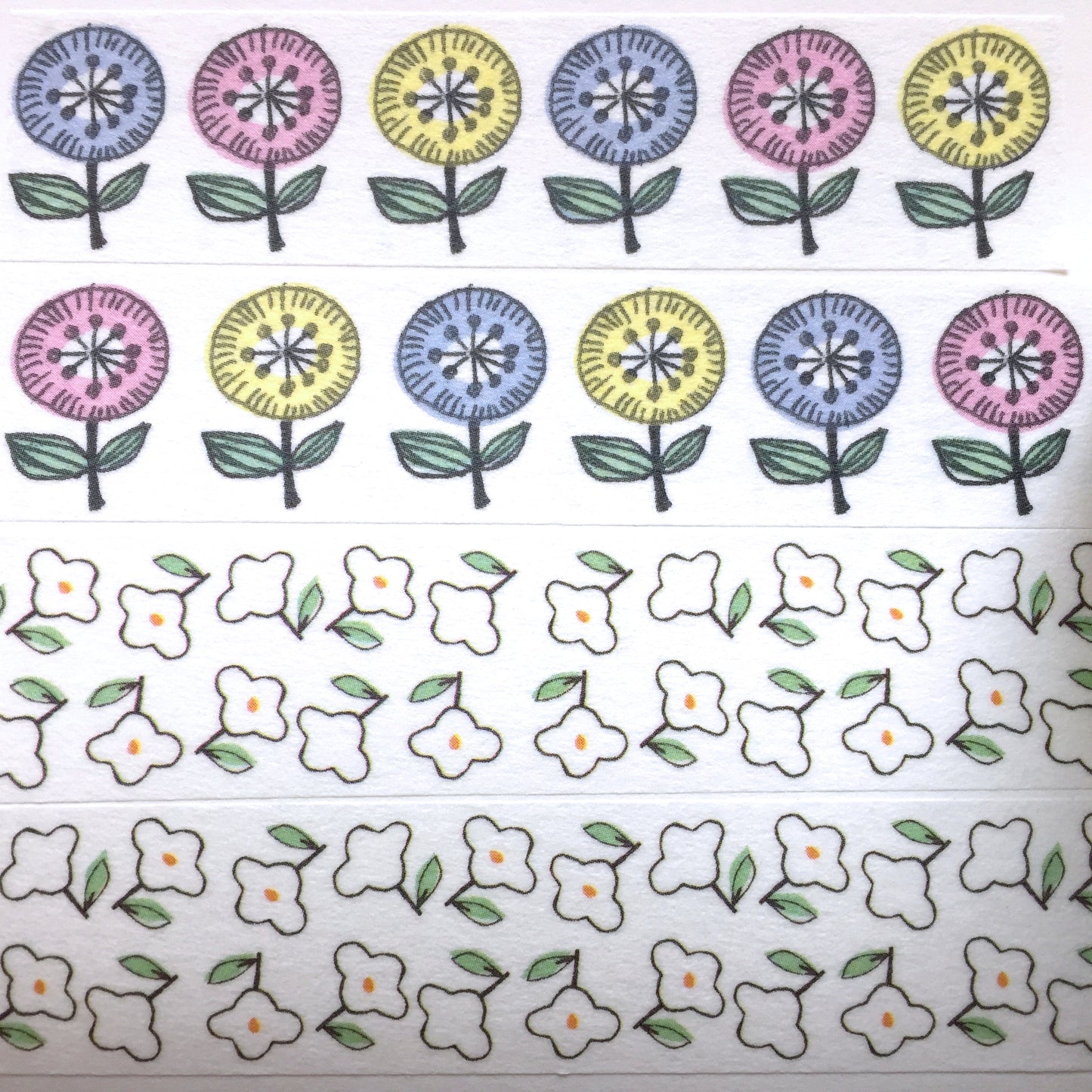 Admi - Story & Sunny Day/Morning & Picnic washi tape SAMPLES