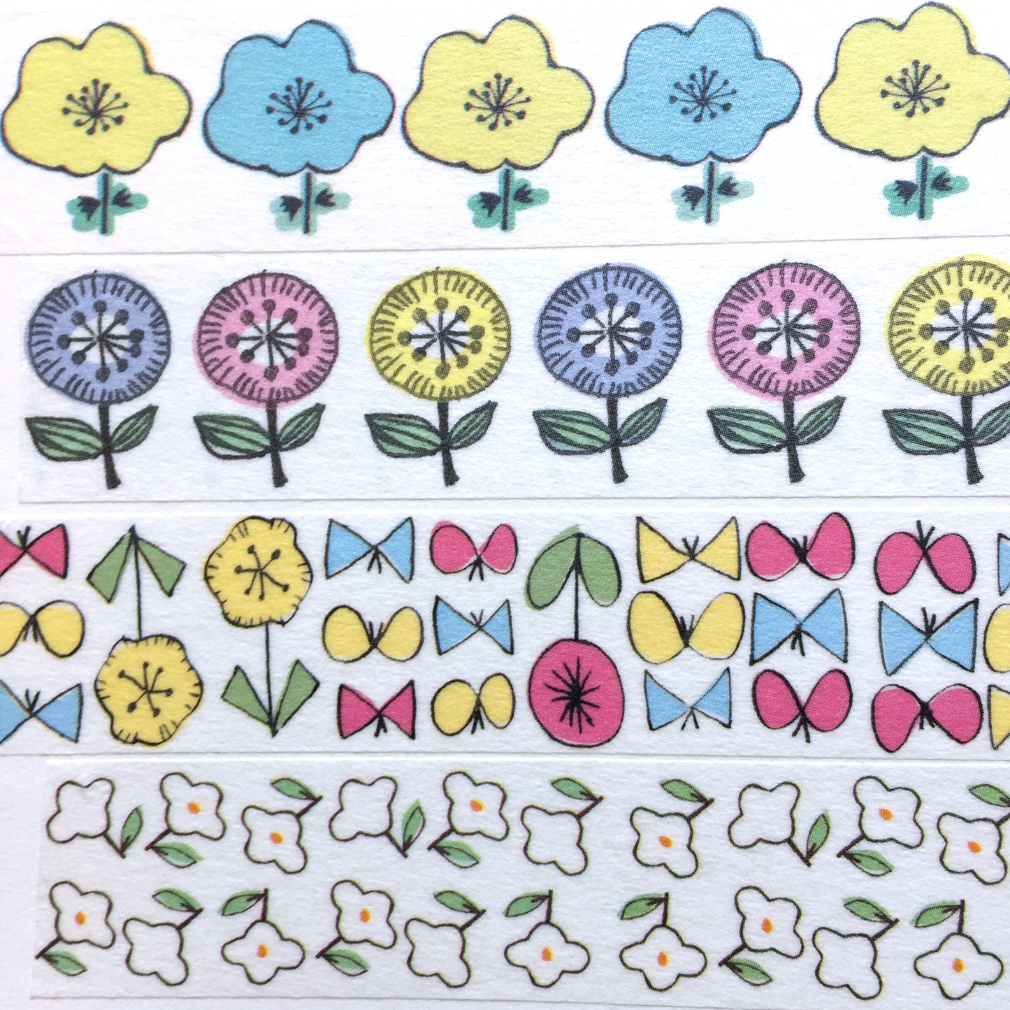 Admi - Story & Sunny Day/Morning & Picnic washi tape SAMPLES