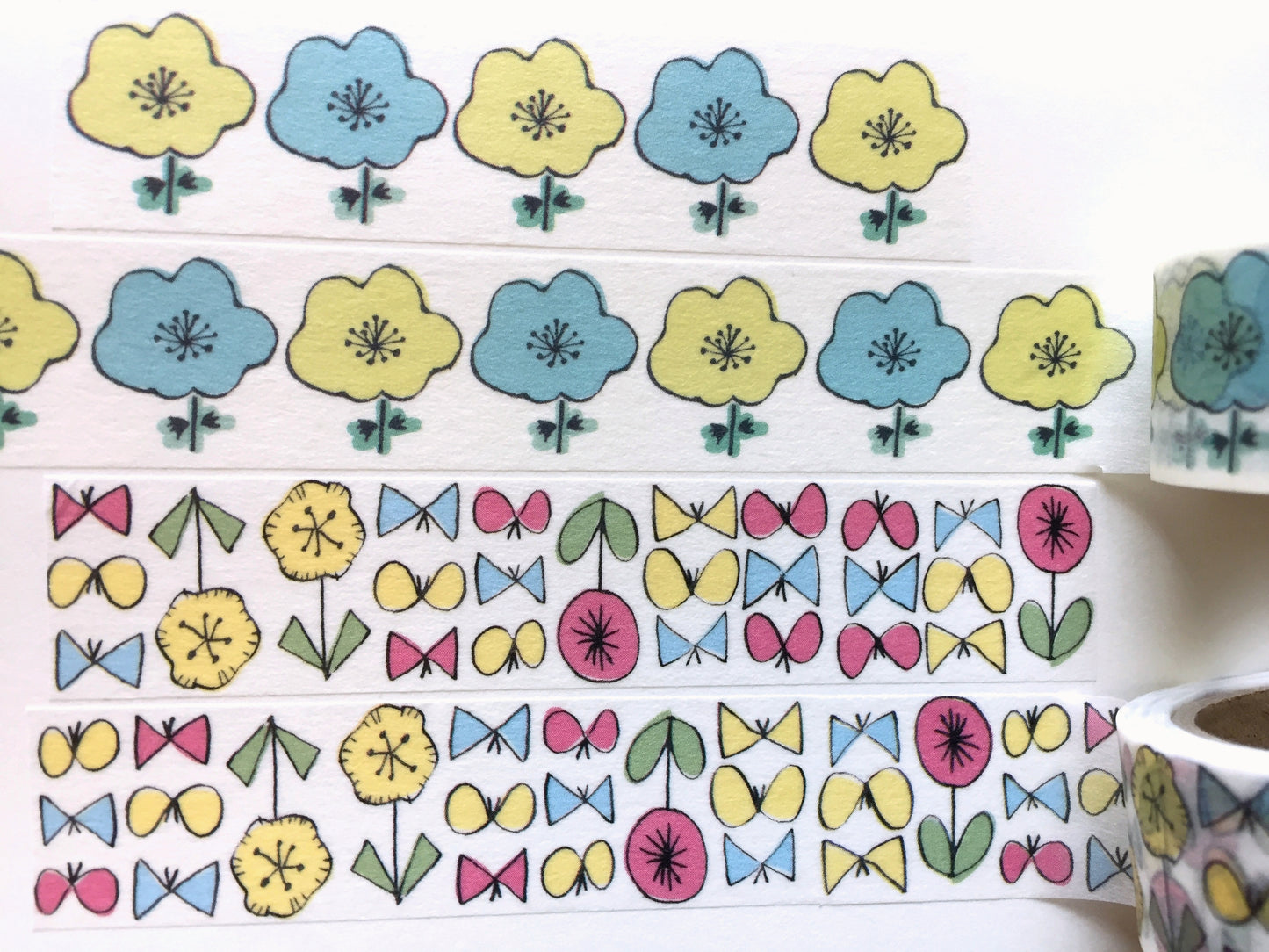 Admi - Story & Sunny Day/Morning & Picnic washi tape SAMPLES