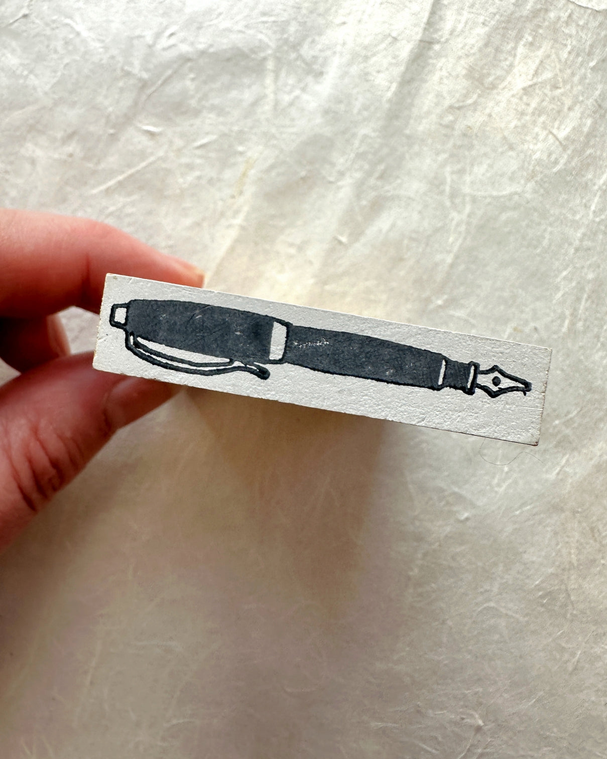 Ajassi - Fountain Pen rubber stamp [Pre-loved]