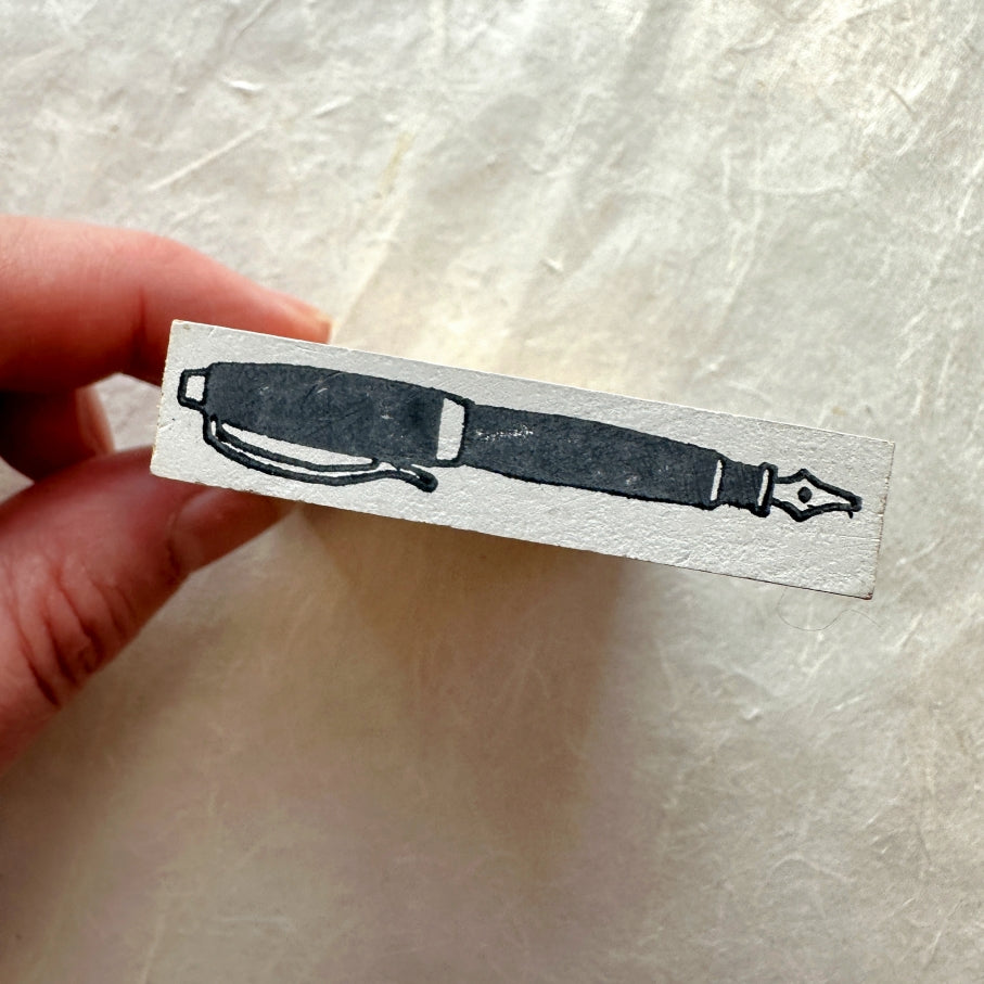 Ajassi - Fountain Pen rubber stamp [Pre-loved]