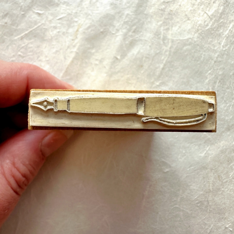 Ajassi - Fountain Pen rubber stamp [Pre-loved]