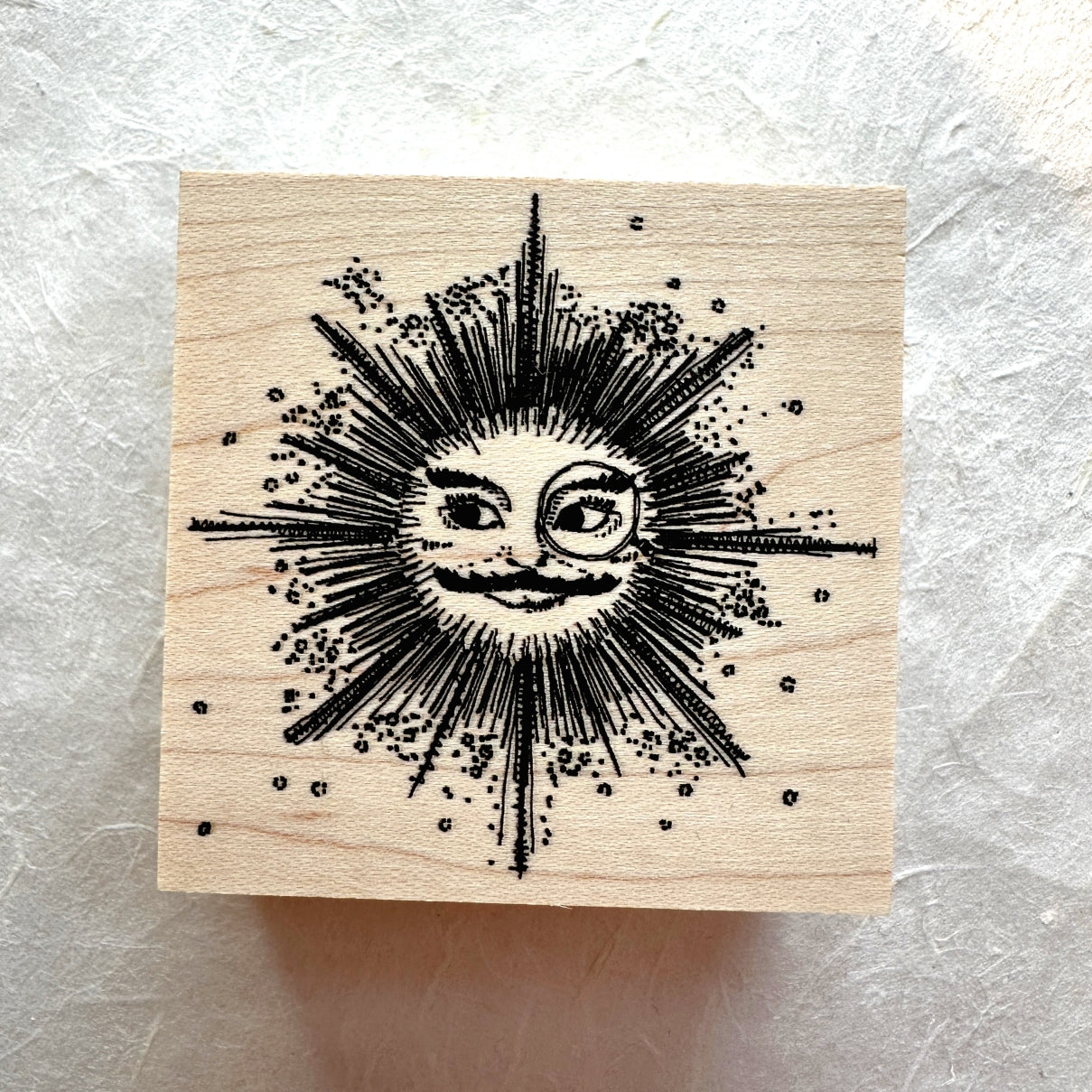 Akamegane - Papa Sunshine rubber stamp [Pre-loved]