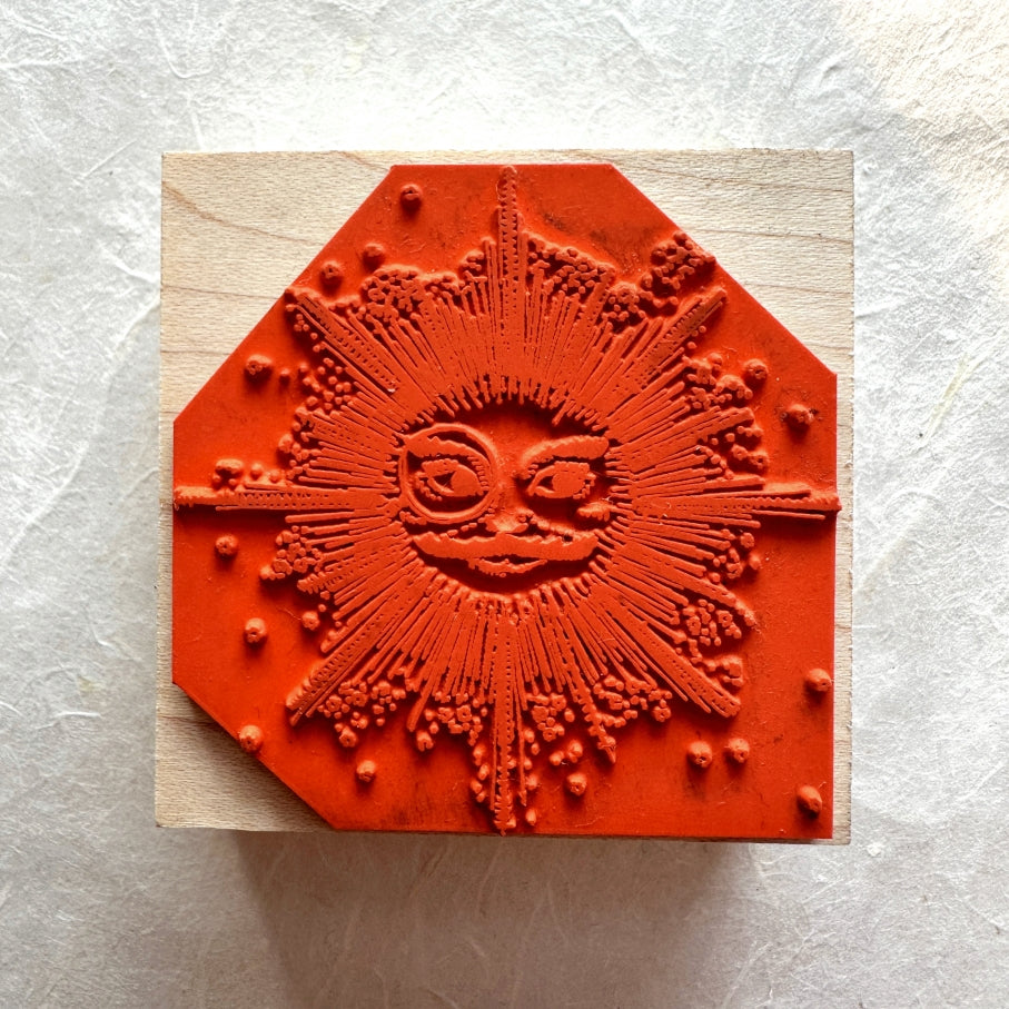 Akamegane - Papa Sunshine rubber stamp [Pre-loved]
