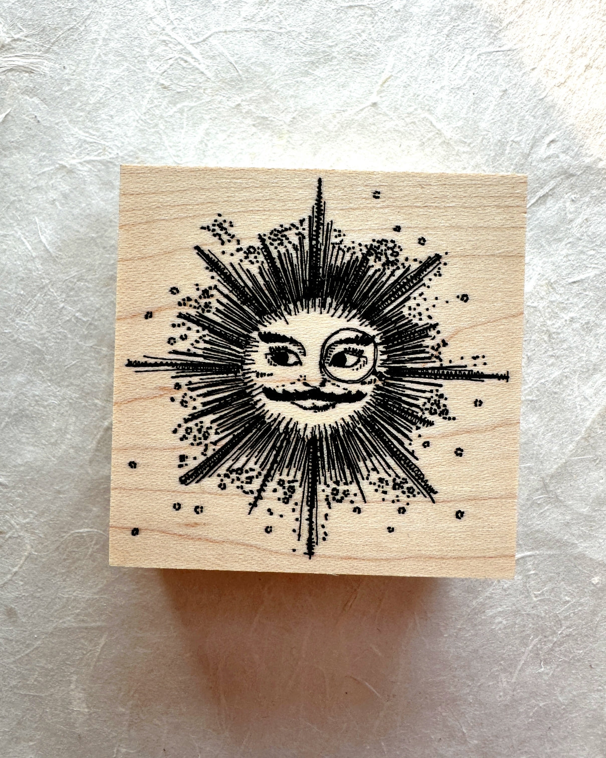 Akamegane - Papa Sunshine rubber stamp [Pre-loved]