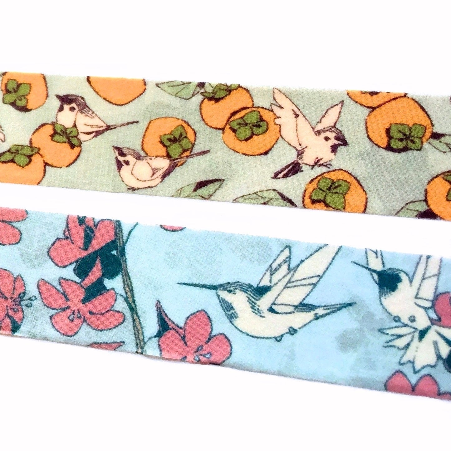 Ameruu - Colibris et delphinium & Moineaux et plaqueminiers washi tape SAMPLES [CLEARANCE]