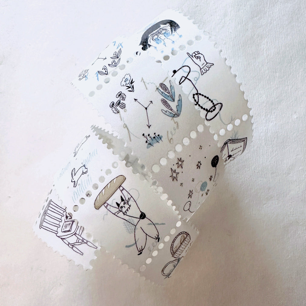 Avocadomori - Day by Day postage style washi tape SAMPLES