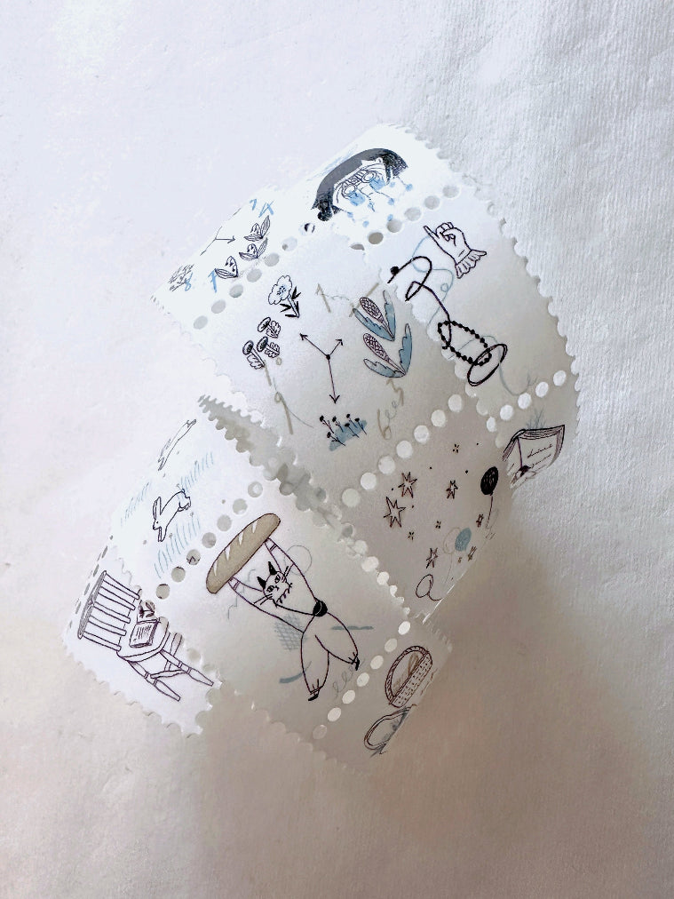 Avocadomori - Day by Day postage style washi tape SAMPLES