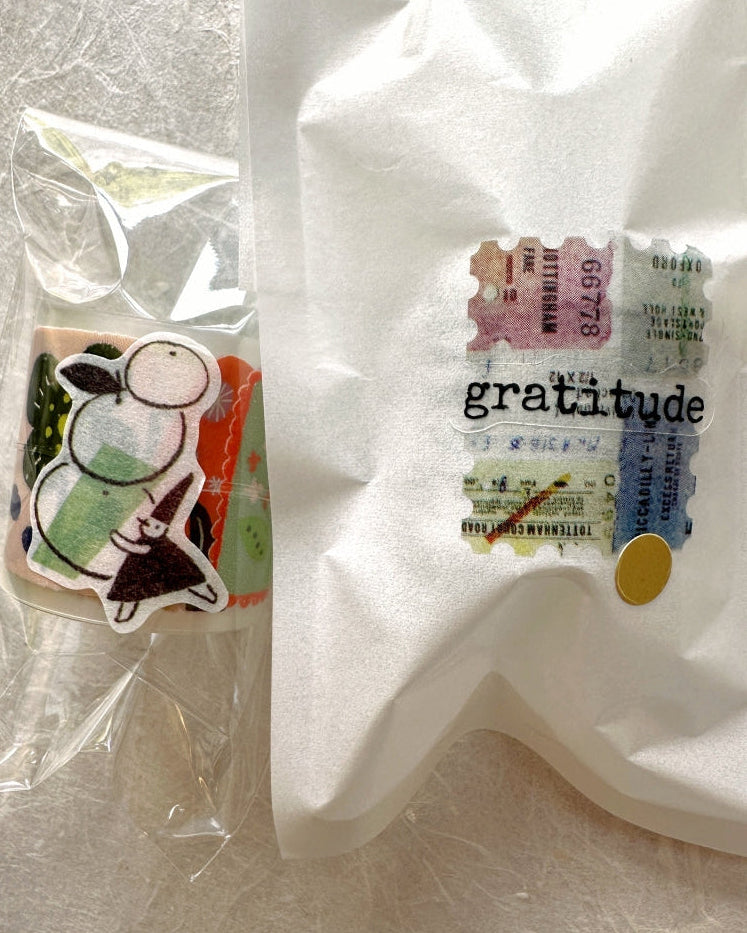 Avocadomori - Nisse's Dopamine washi sticker roll SAMPLES