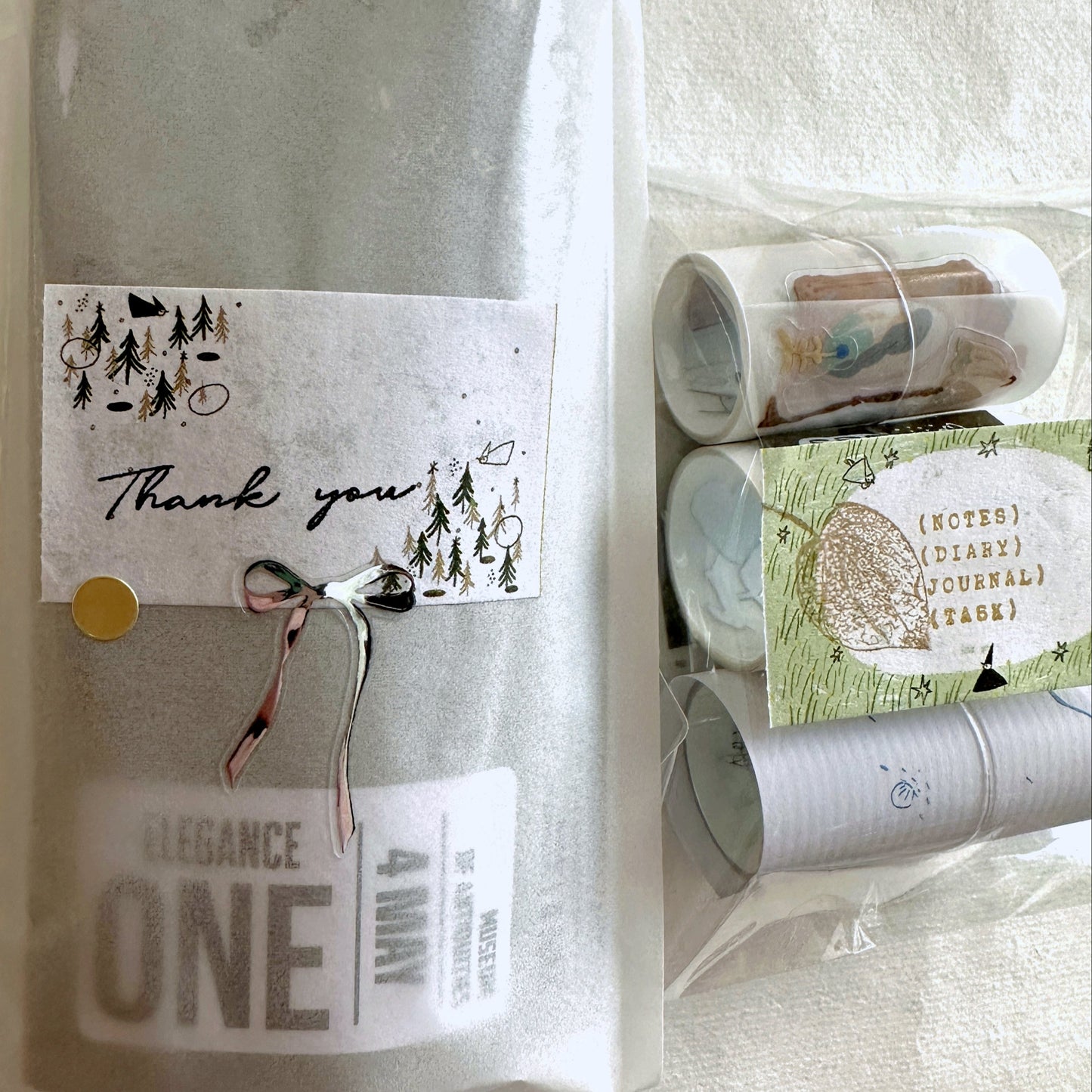 Avocadomori - Tiny World sticky memo roll SAMPLES