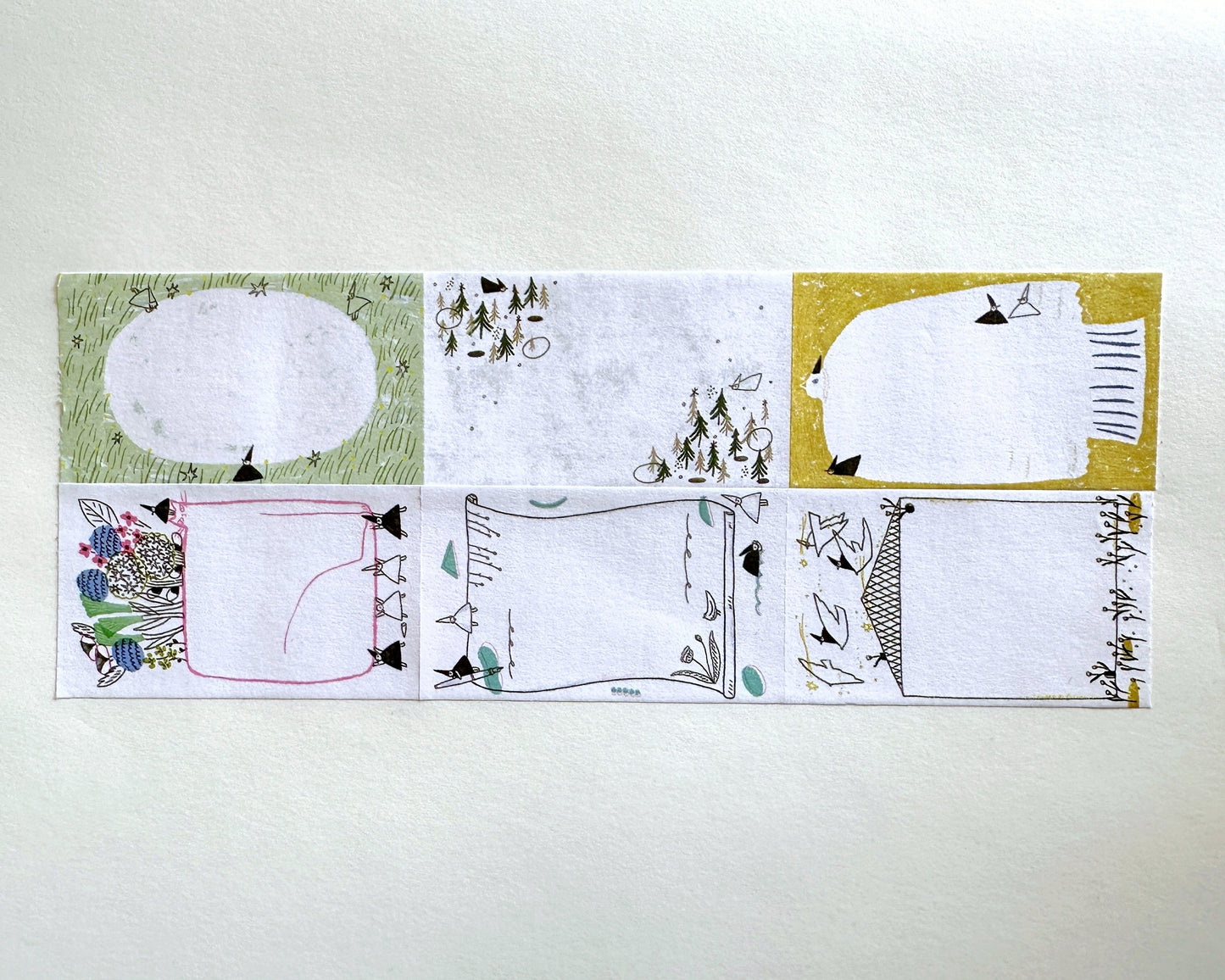 Avocadomori - Tiny World sticky memo roll SAMPLES