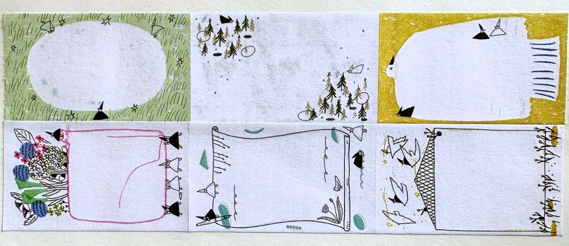 Avocadomori - Tiny World sticky memo roll SAMPLES