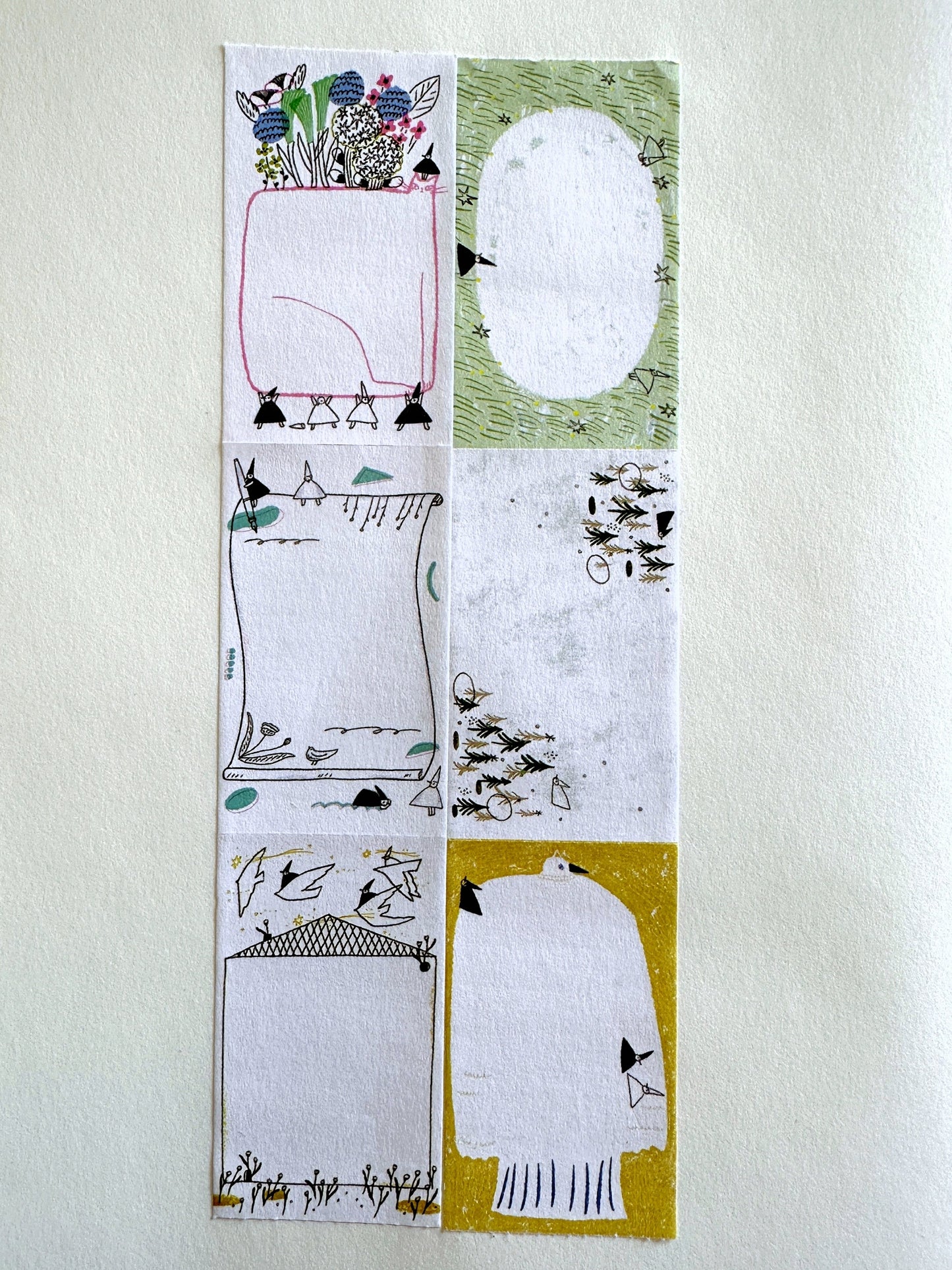 Avocadomori - Tiny World sticky memo roll SAMPLES