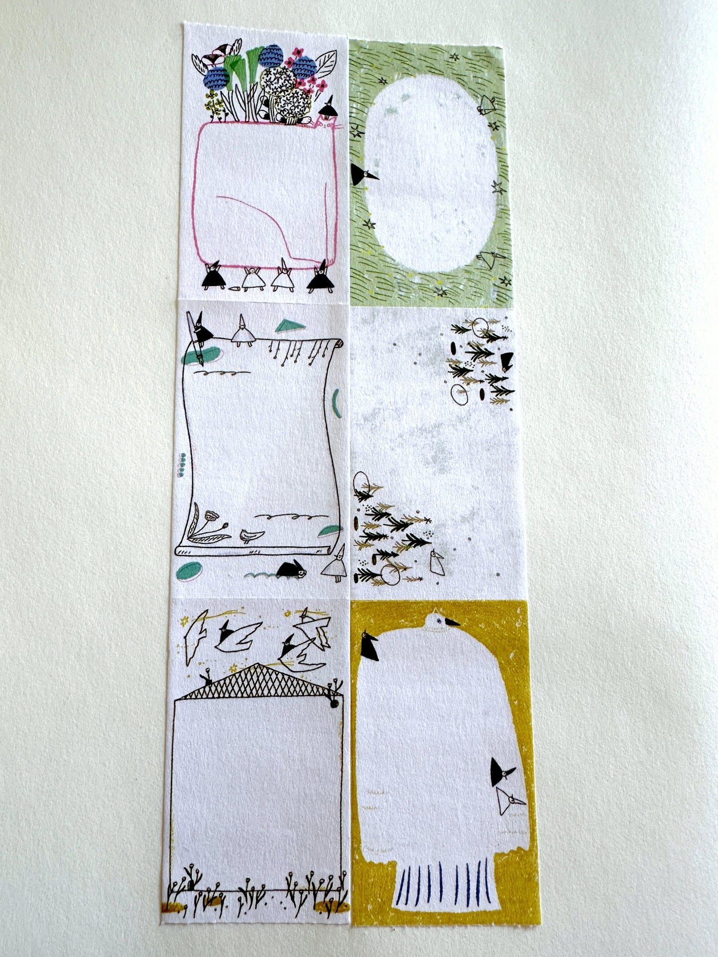 Avocadomori - Tiny World sticky memo roll SAMPLES
