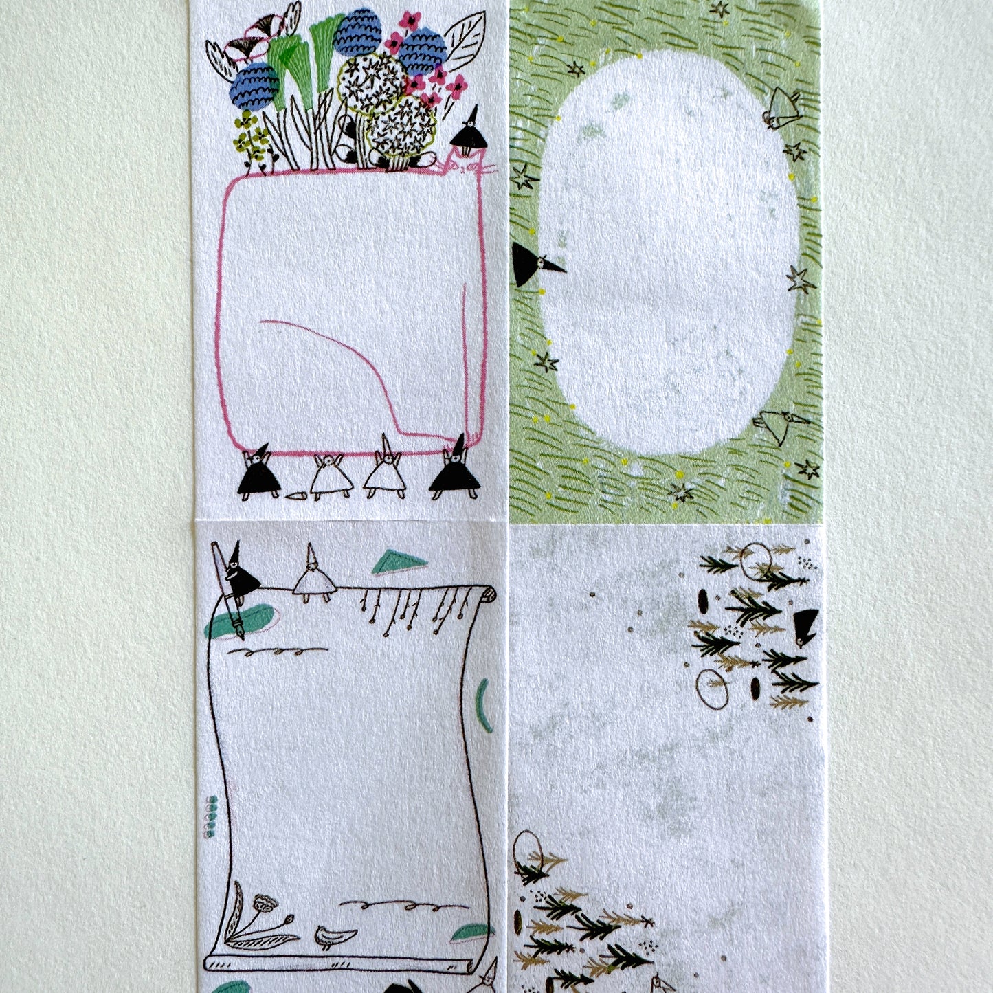 Avocadomori - Tiny World sticky memo roll SAMPLES