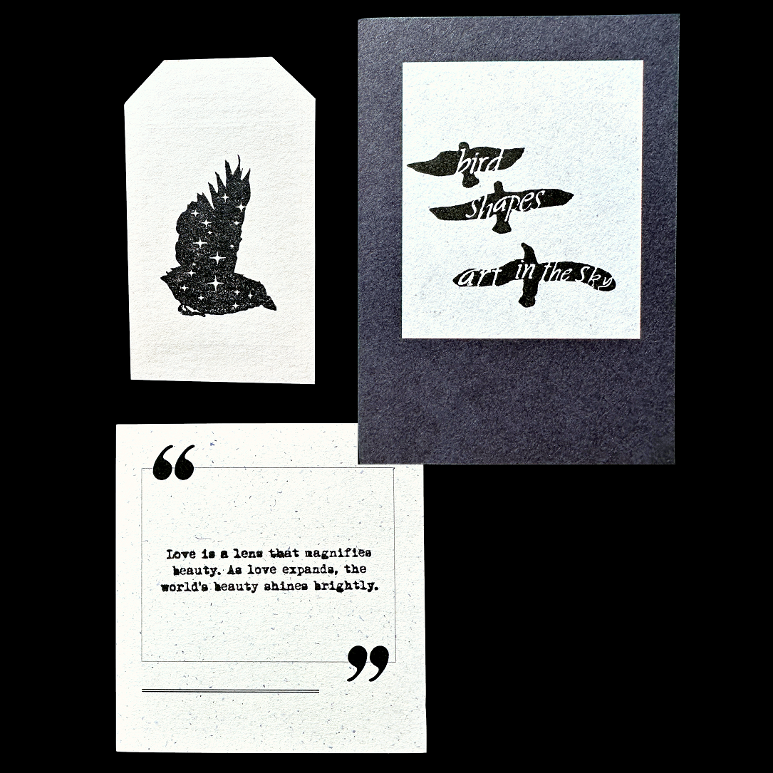 TAOthings Studio - "As love expands, the world's beauty shines brightly." rubber stamp