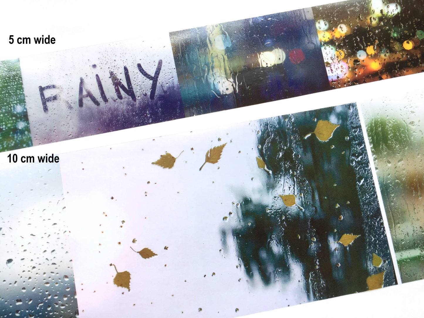 Burn After Reading - Rain Today II 5 cm PET tape SAMPLES