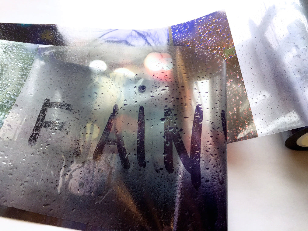 Burn After Reading - Rain Today II 10 cm PET tape SAMPLES