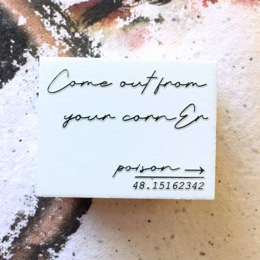 B.Book - Corner rubber stamp [Pre-loved]