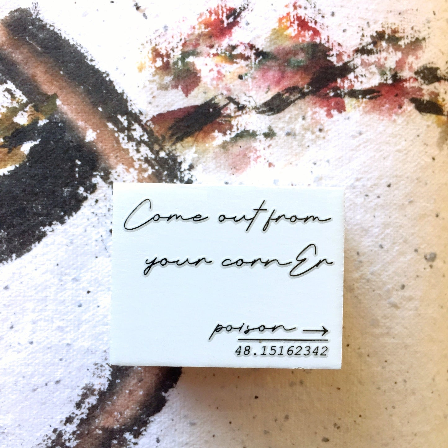 B.Book - Corner rubber stamp [Pre-loved]