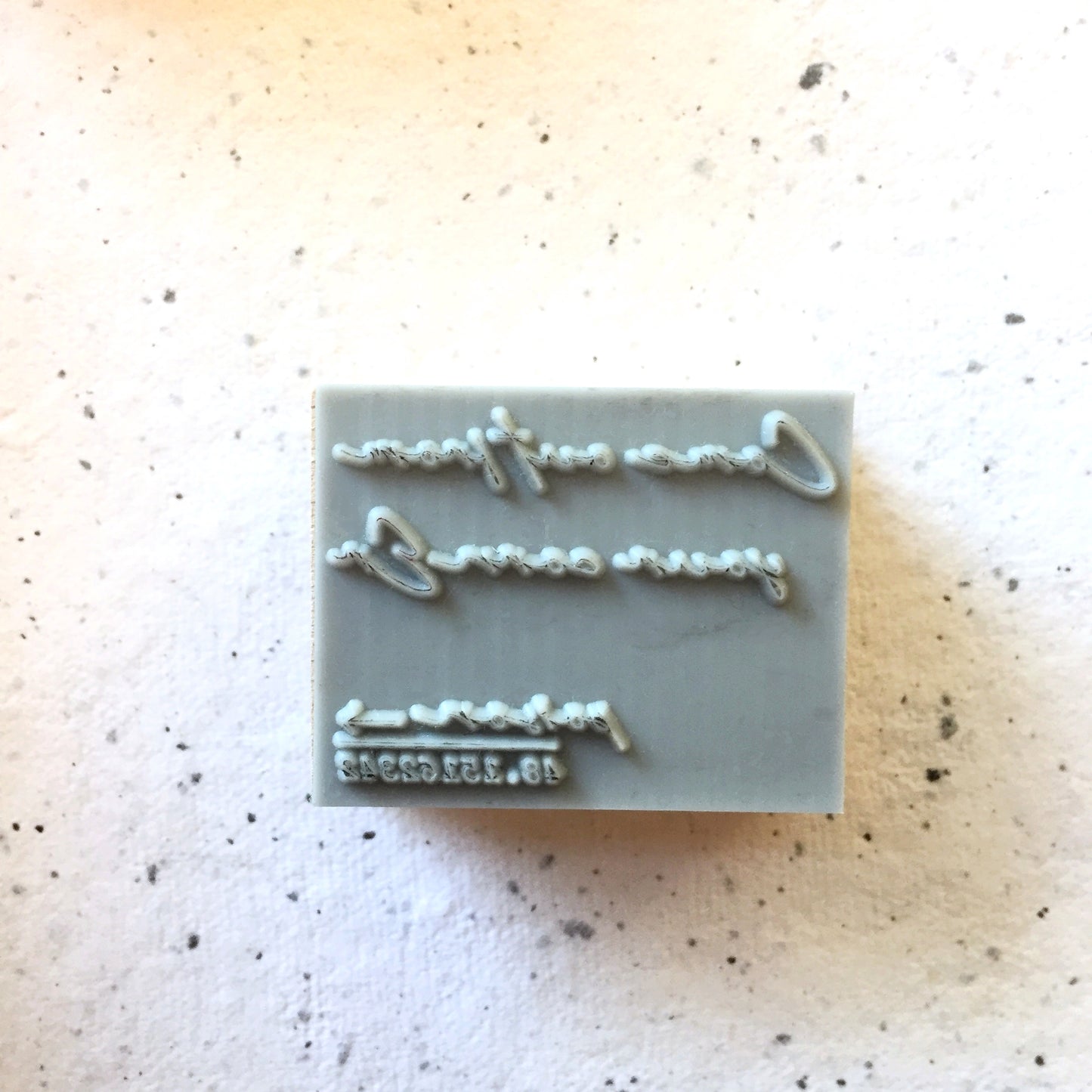 B.Book - Corner rubber stamp [Pre-loved]