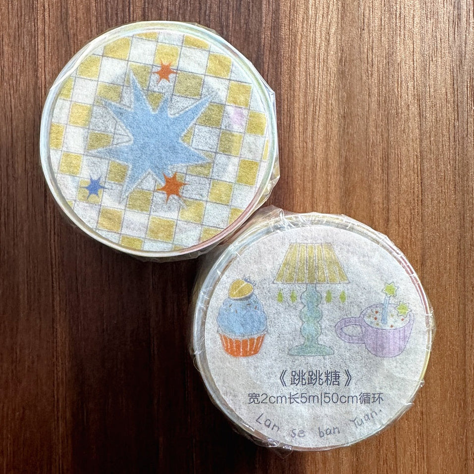 Blue Semicircle - Sugar Pop washi tape SAMPLES