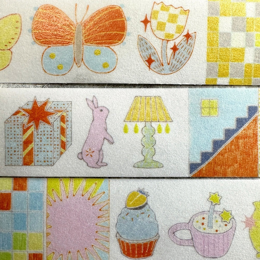 Blue Semicircle - Sugar Pop washi tape SAMPLES