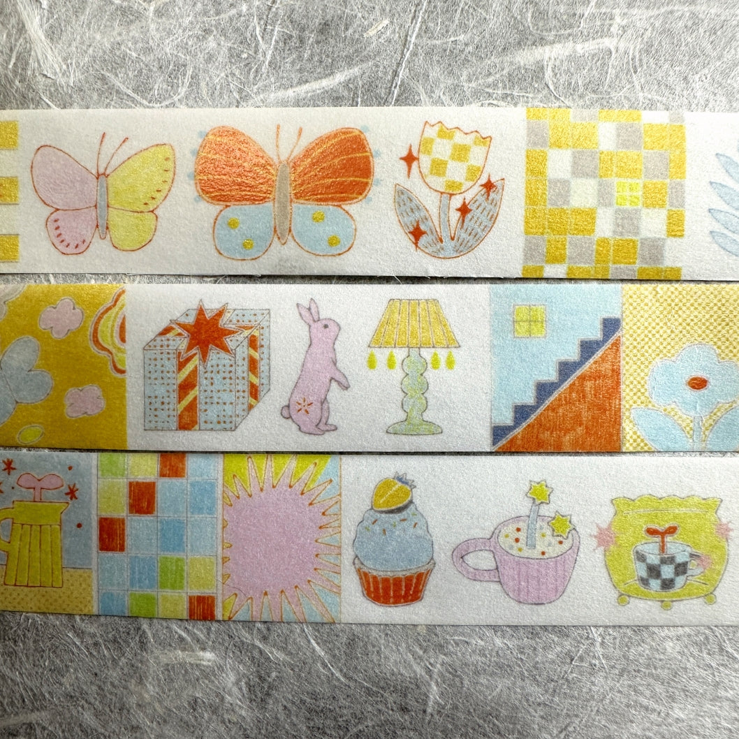 Blue Semicircle - Sugar Pop washi tape SAMPLES