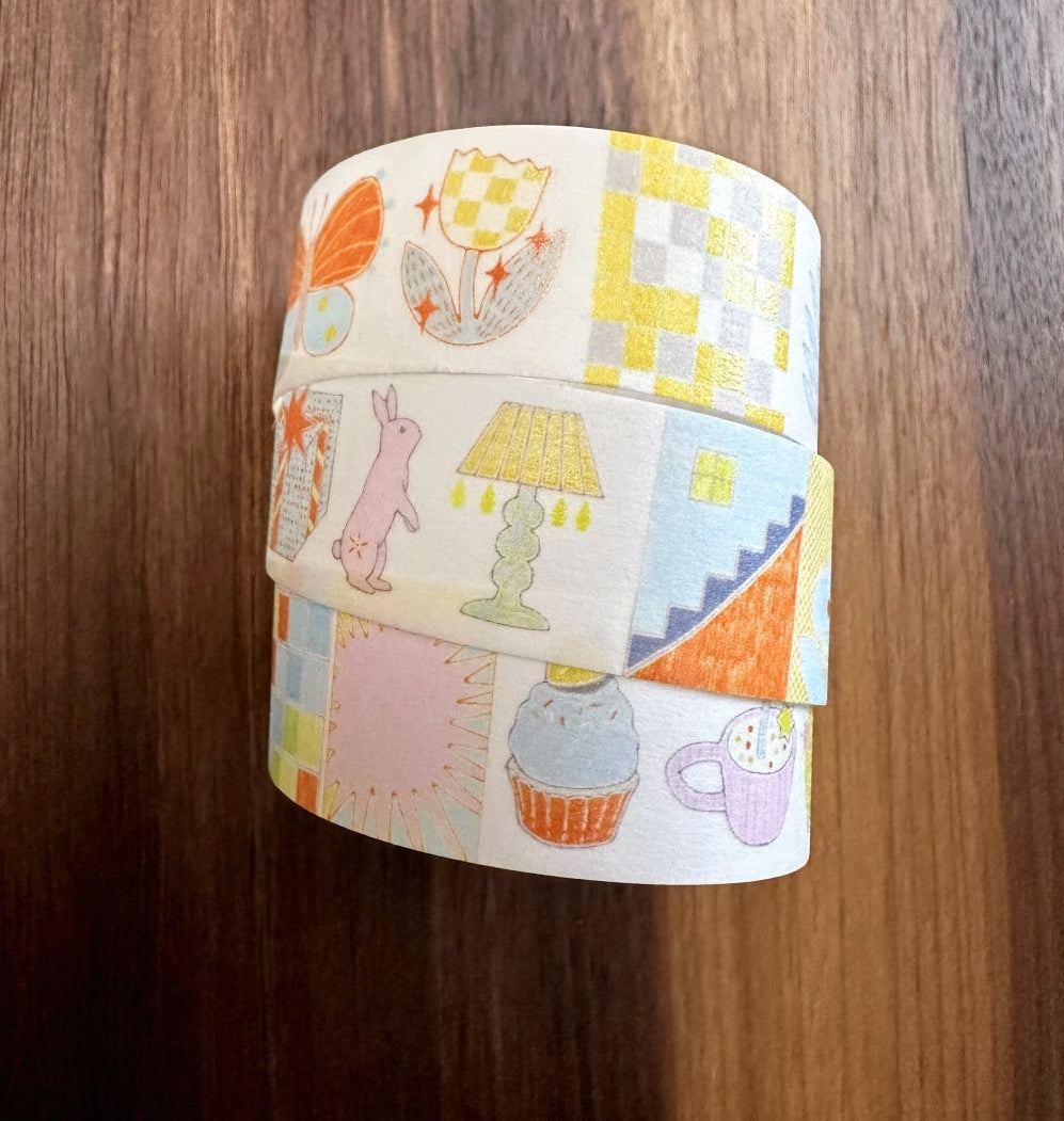 Blue Semicircle - Sugar Pop washi tape SAMPLES