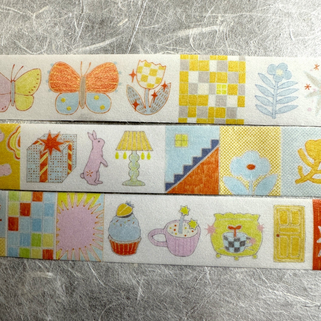 Blue Semicircle - Sugar Pop washi tape SAMPLES
