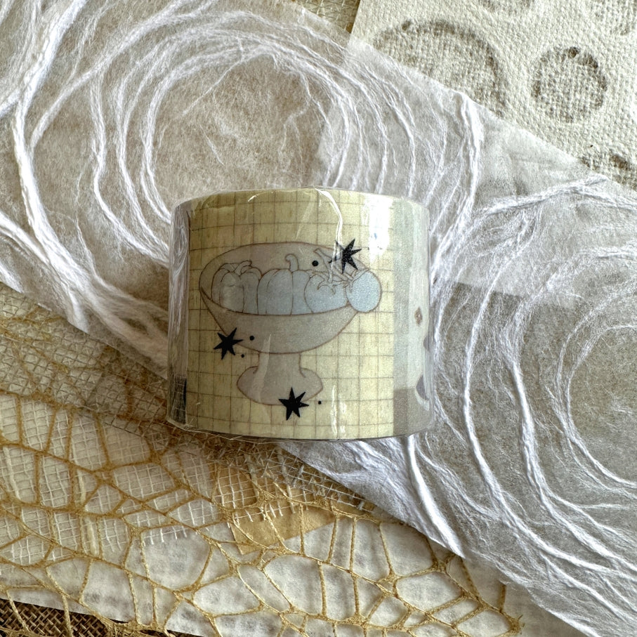 Blue Semicircle - First Snow glitter washi tape SAMPLES