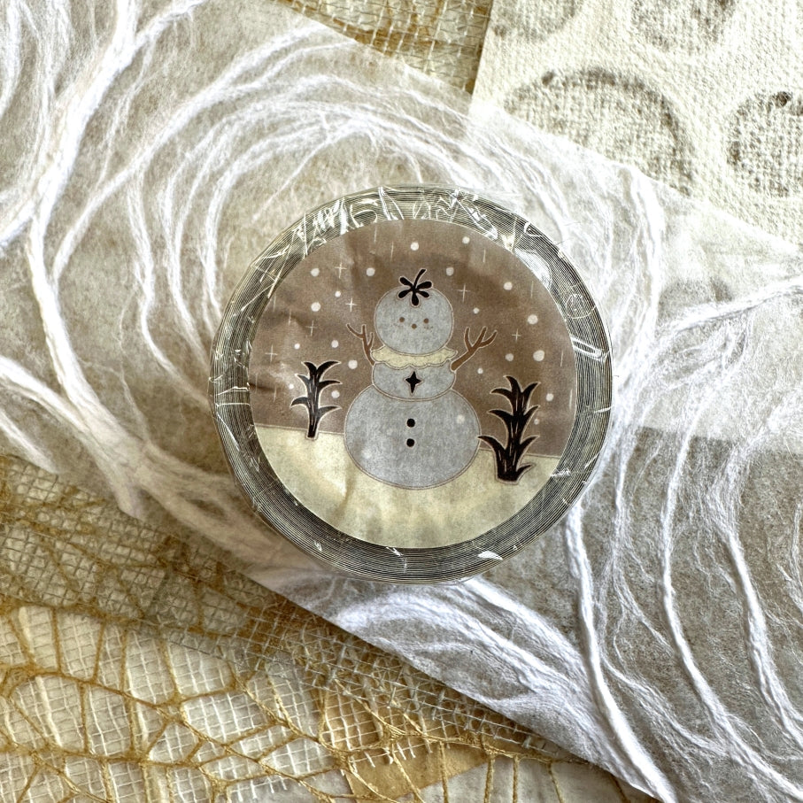 Blue Semicircle - First Snow glitter washi tape SAMPLES