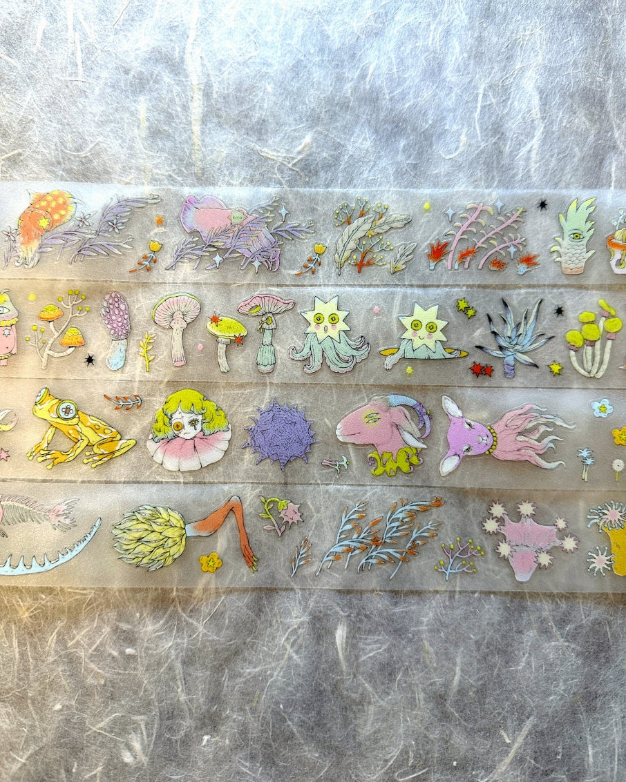 Blue Semicircle - Porto Witch kiss-cut glitter PET tape SAMPLES