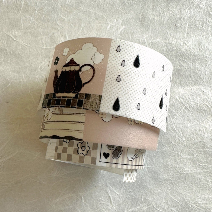 Blue Semicircle - Travel Diary washi tape SAMPLES