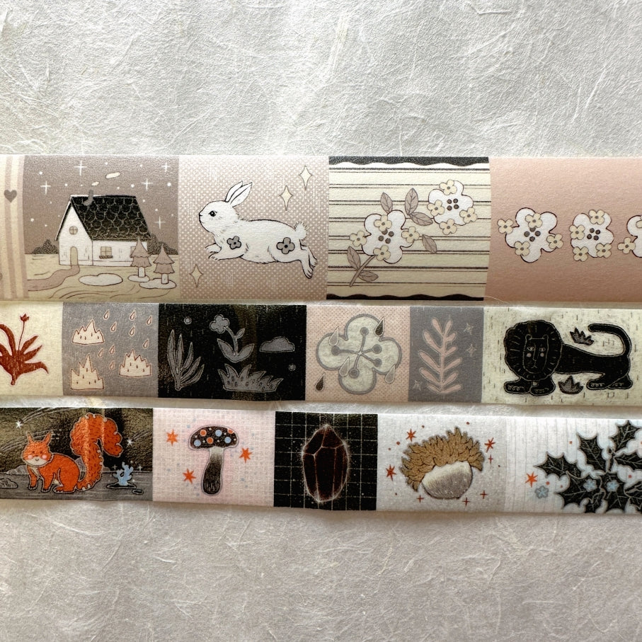 Blue Semicircle - Oak and Acorn washi tape SAMPLES