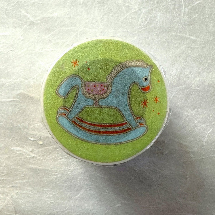 Blue Semicircle - Wishing Fountain kiss-cut washi tape SAMPLES