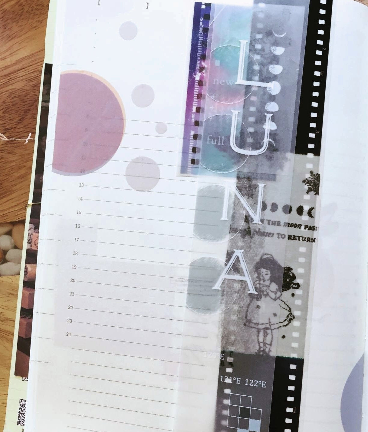 Breezy Studio - The Moon nonadhesive tracing paper SAMPLES