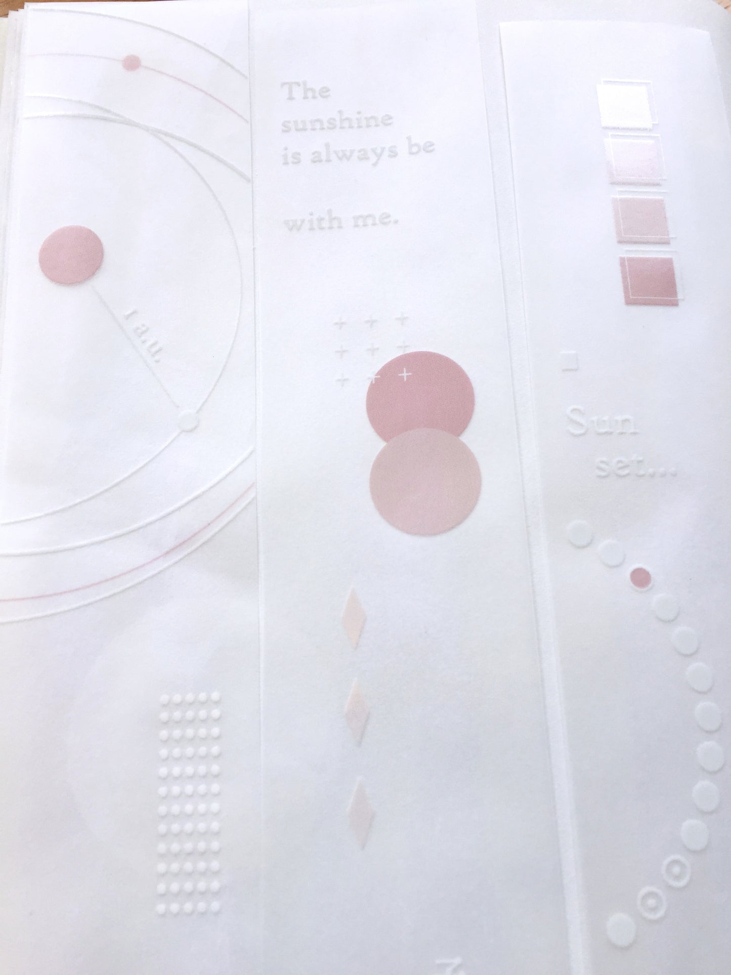 Breezy Studio - The Silent Sun nonadhesive tracing paper SAMPLES