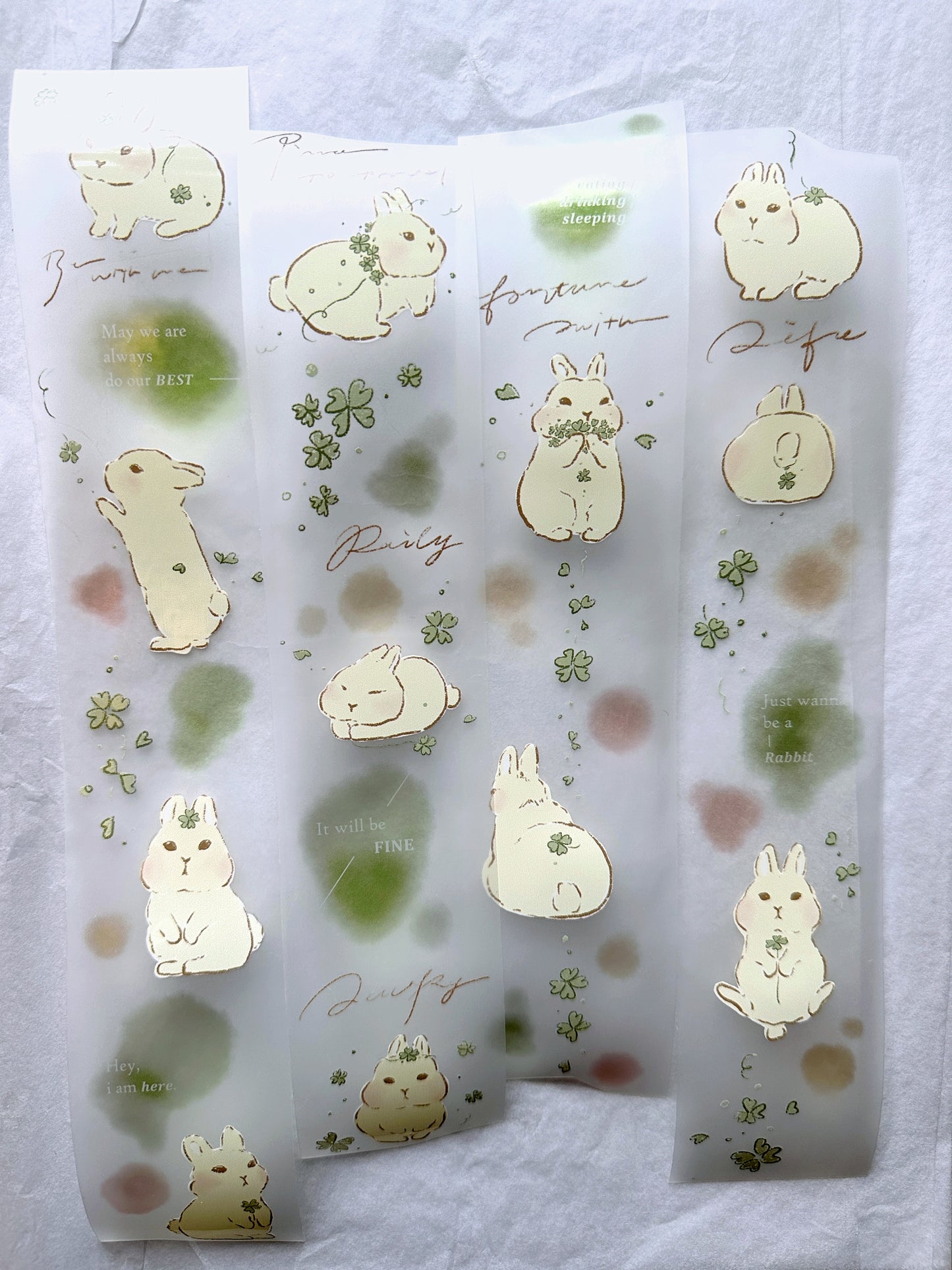 Breezy Studio - Clover Bunny PET tape SAMPLES