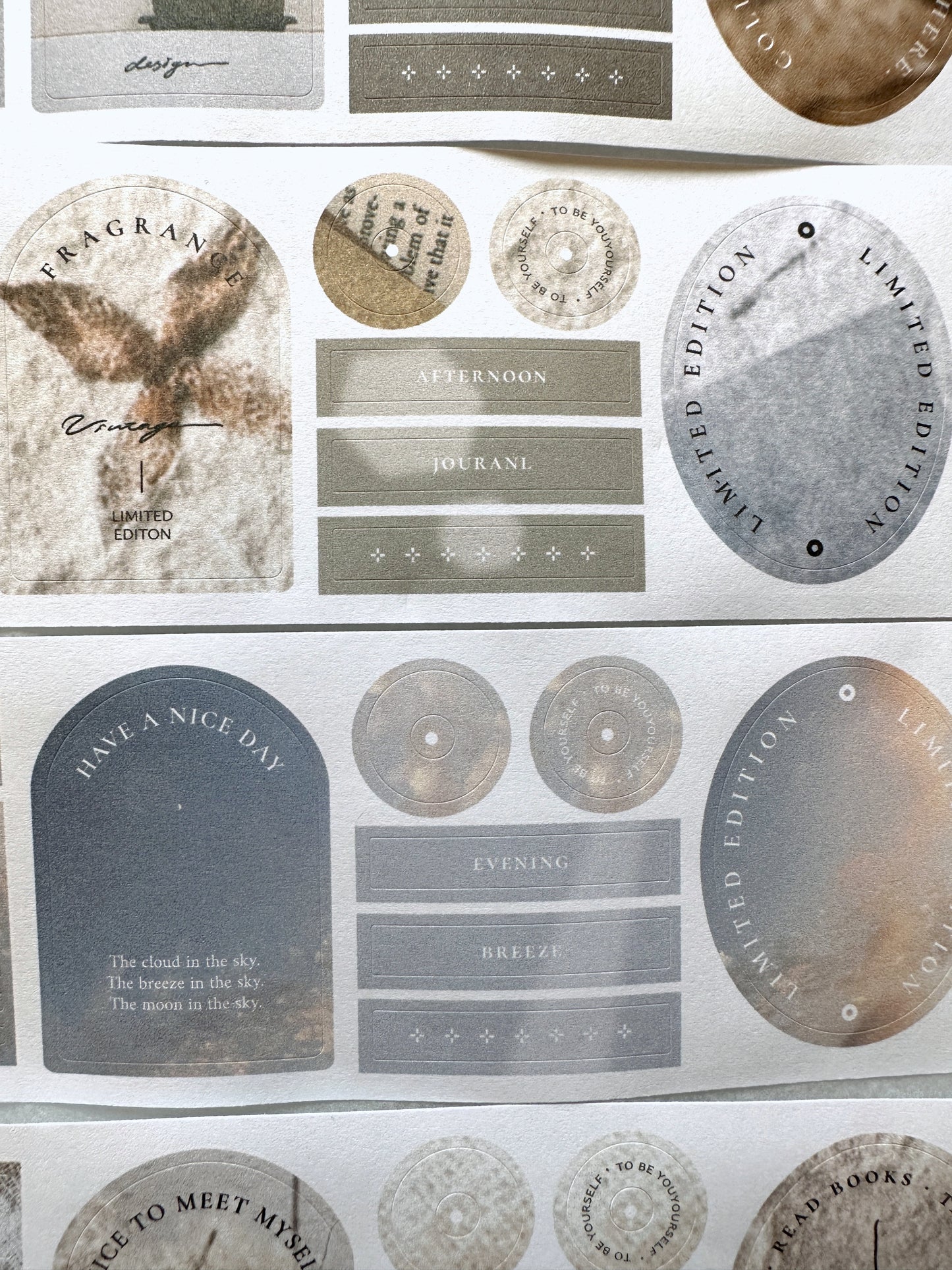 Breezy Studio - COZY # in Progress kiss-cut paper tape SAMPLES