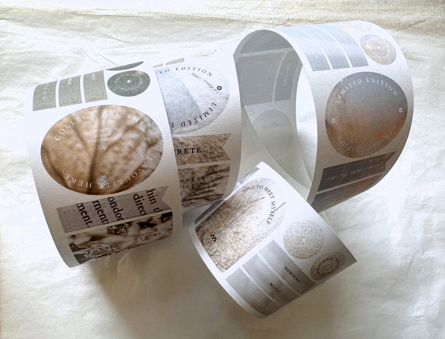 Breezy Studio - COZY # in Progress kiss-cut paper tape SAMPLES