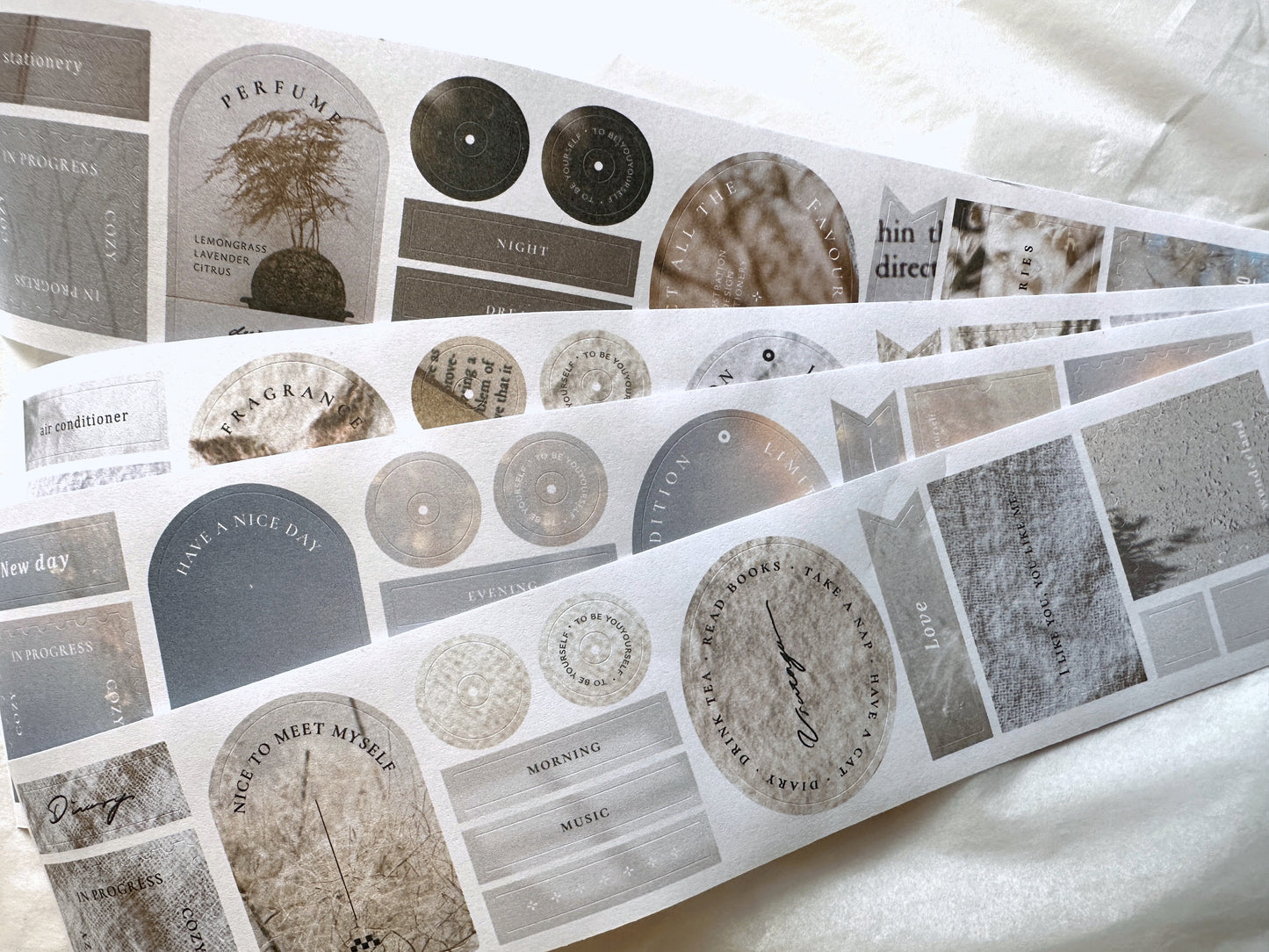 Breezy Studio - COZY # in Progress kiss-cut paper tape SAMPLES